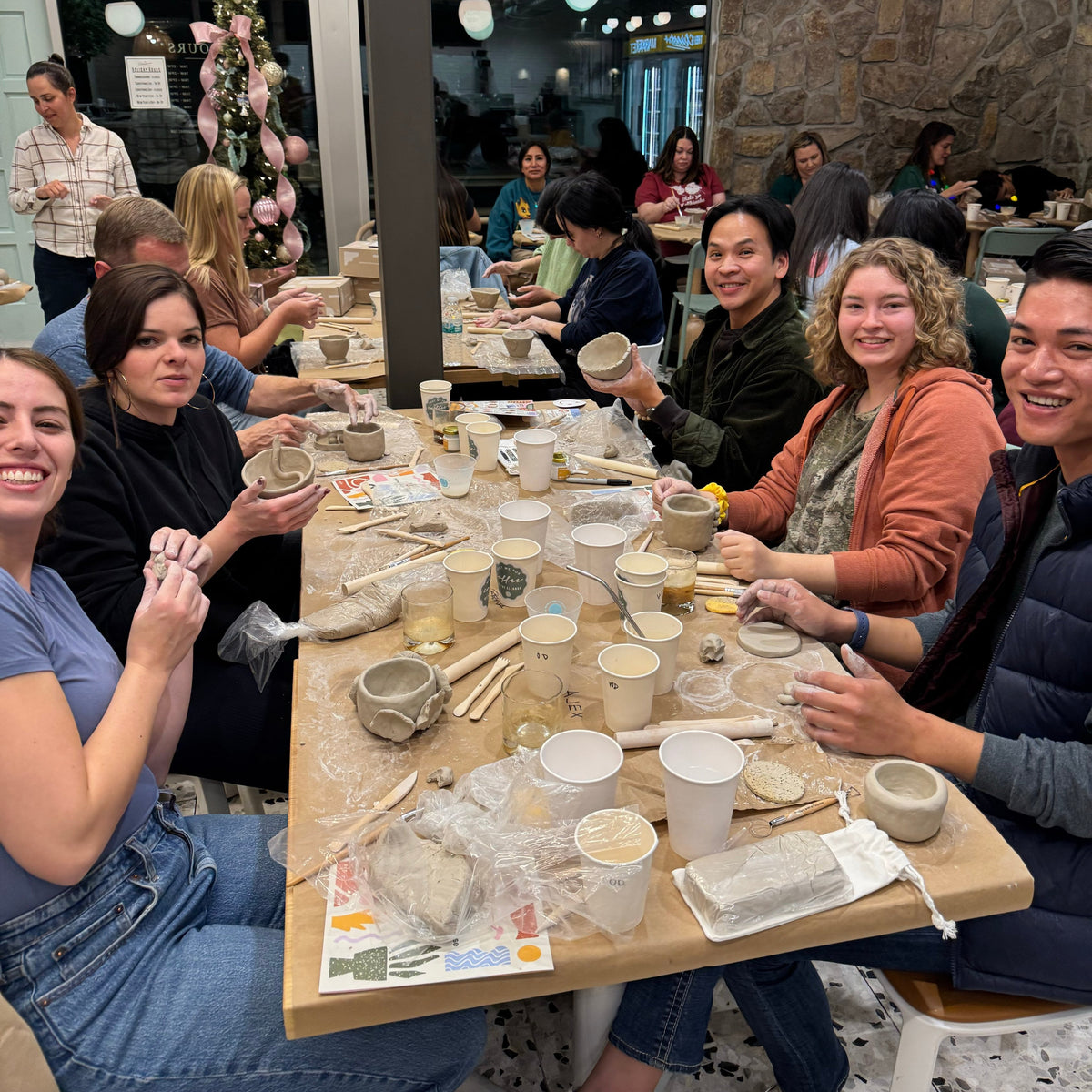 Coffee Tasting + Clay Mug Making Pottery Class — 2/15 (Boston MA)