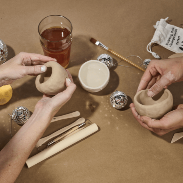 Coffee Tasting + Clay Mug Making Pottery Class — 2/15 (Boston MA)