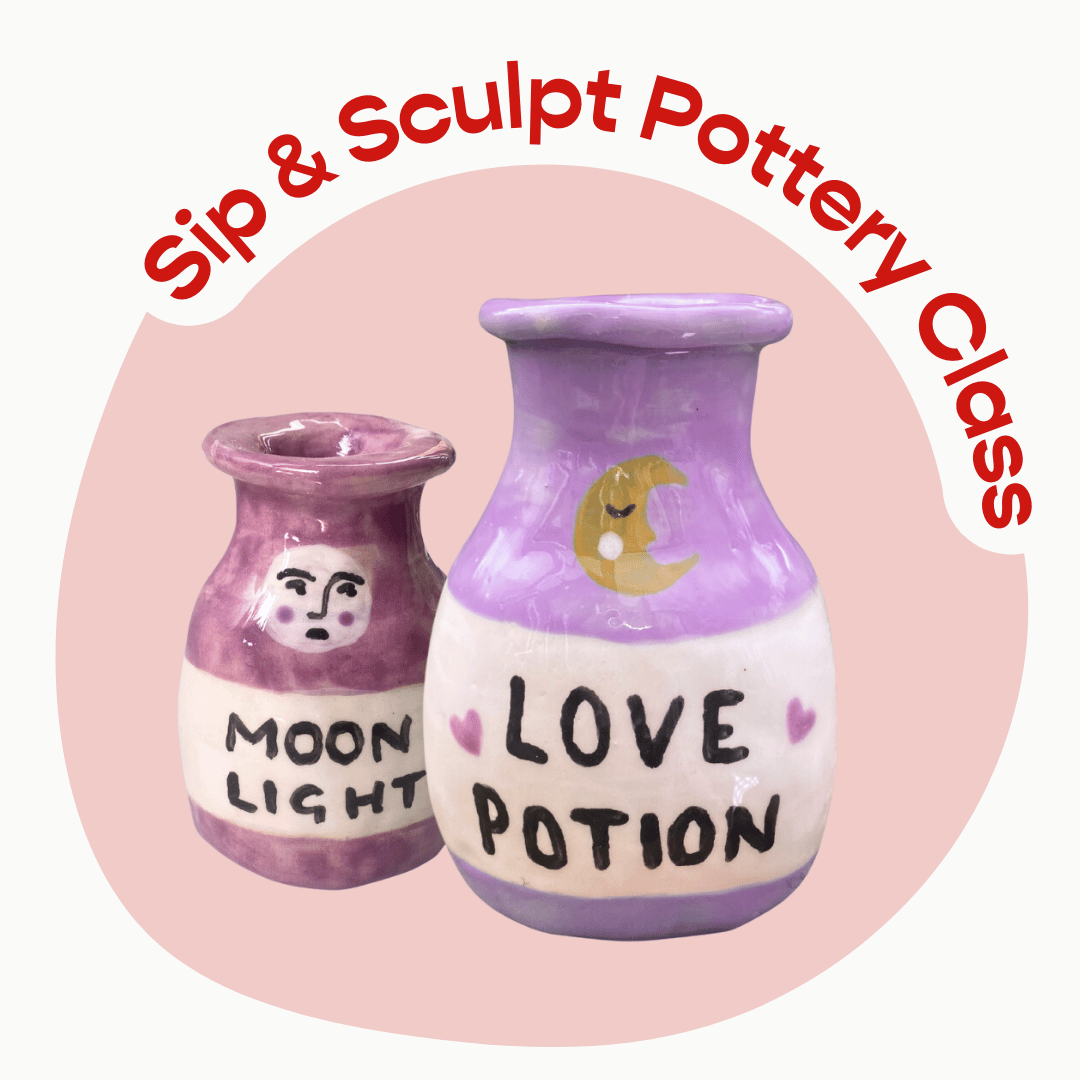 Sip &amp; Sculpt Pottery Class — 2/16 (Providence RI)