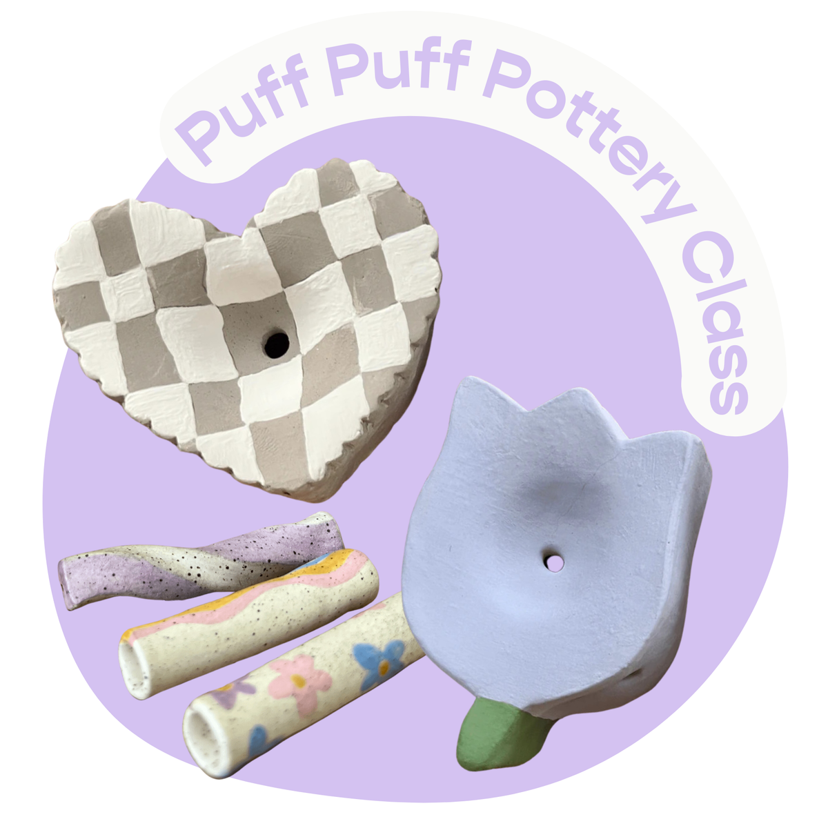 Puff Puff Pottery Class: Make Your Own Ceramic Smokeware — 8/27 (Boston MA)